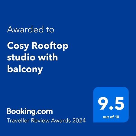 Cosy Rooftop Studio With Balcony Belgrado Buitenkant foto
